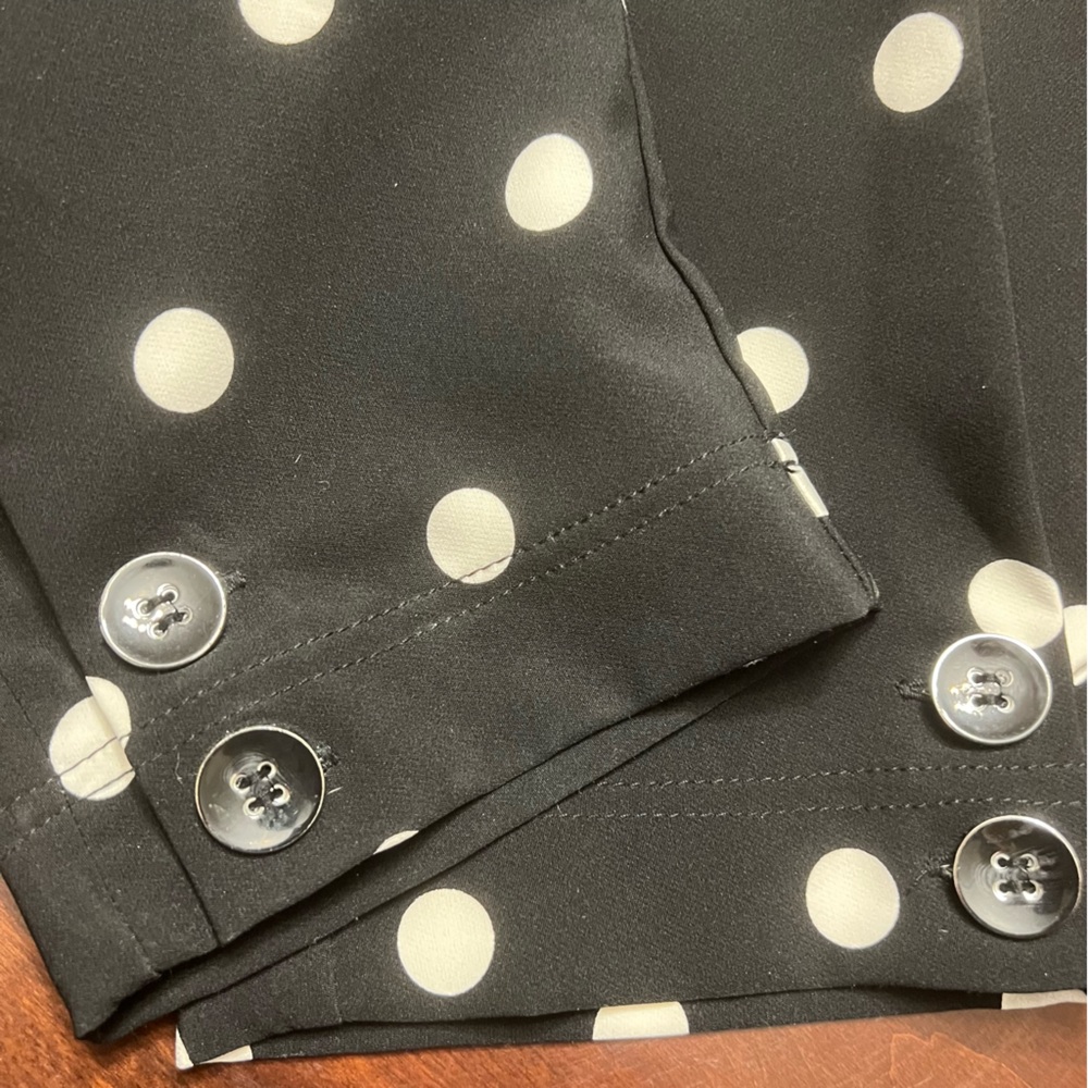 New York & Company 7th Avenue Polka Dot Tie-Waist Ankle Pants - XL NWT - Picture 7 of 13